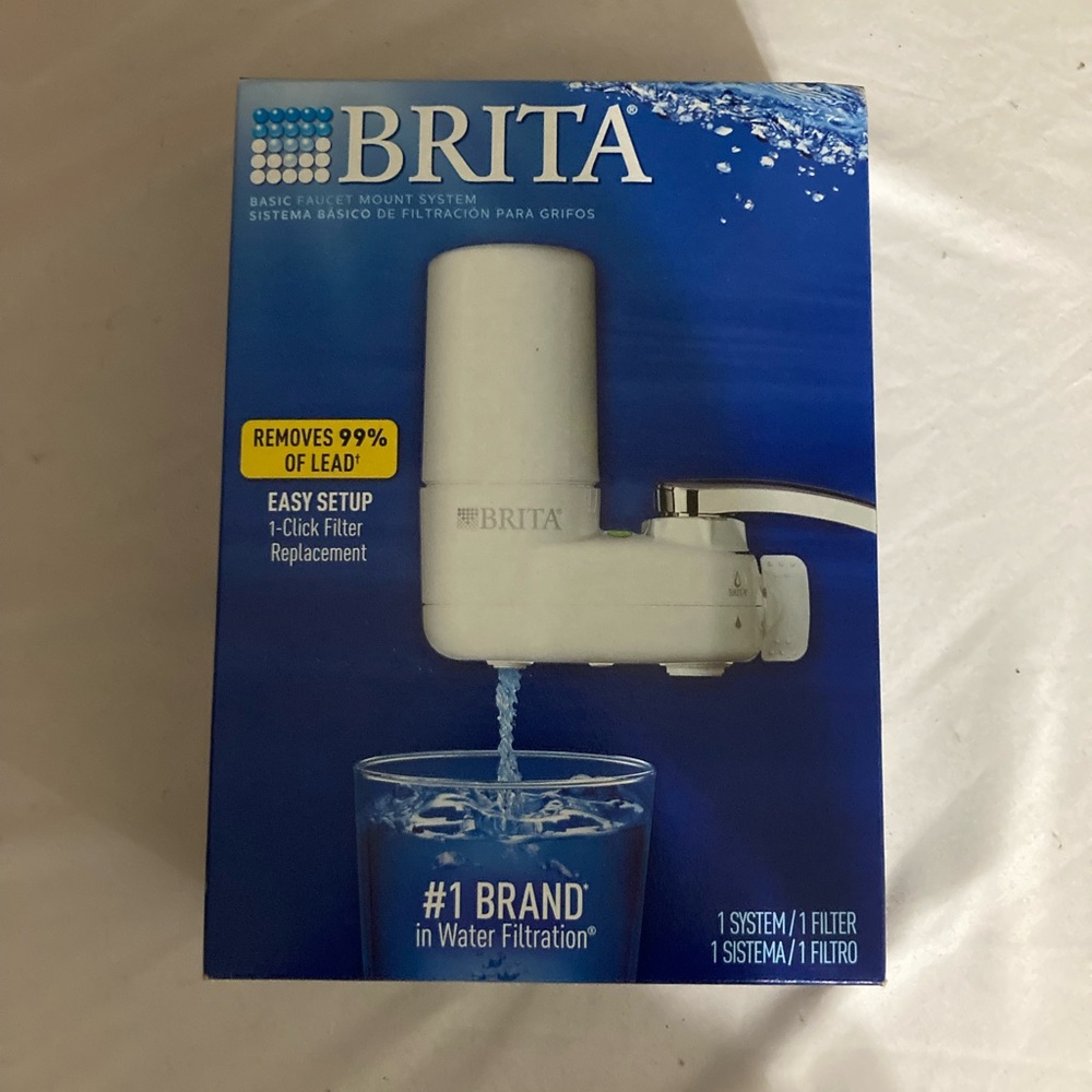 Brita White Faucet Mount Water Filter